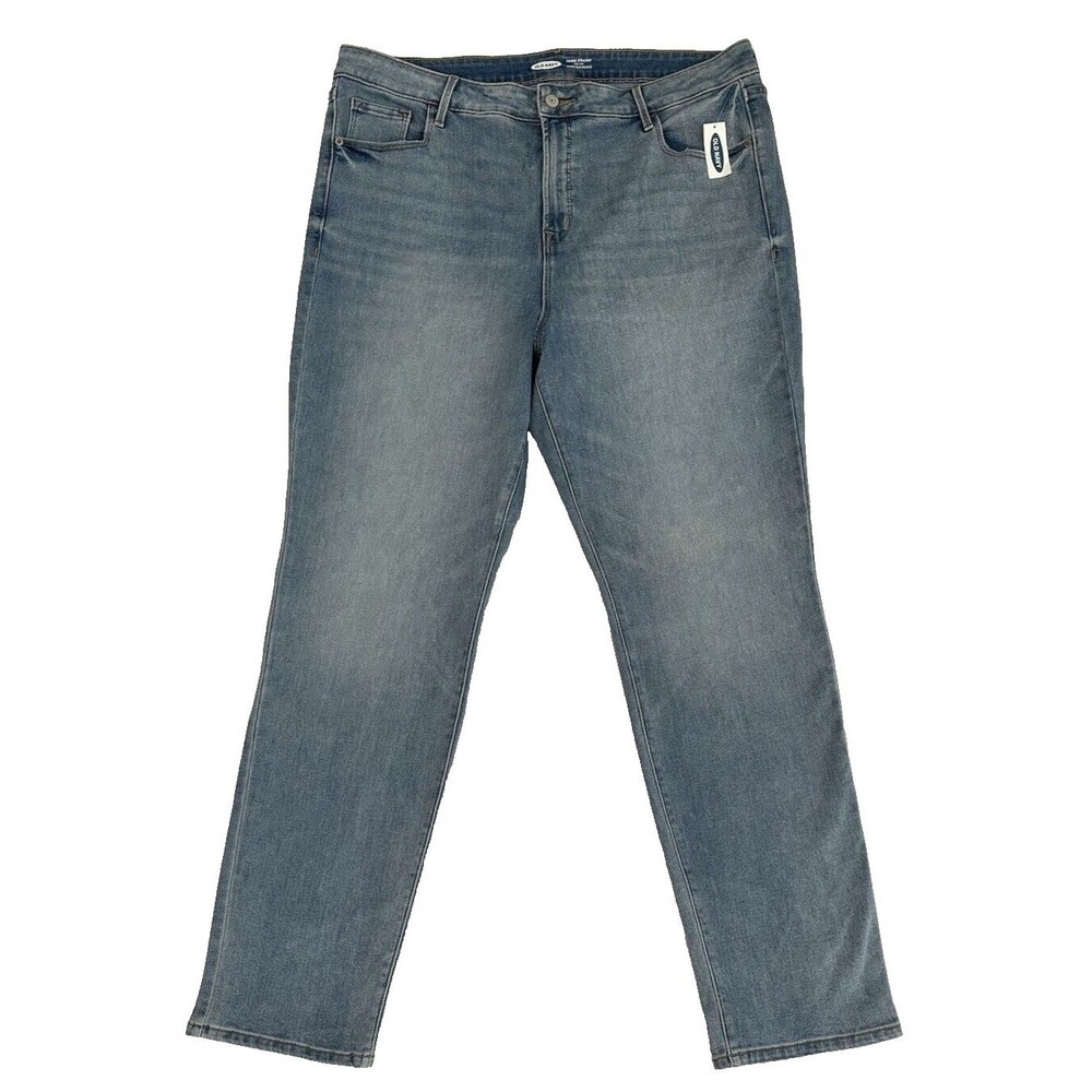 Old Navy Women's Power Straight High Rise Secret Slim Pockets Jeans Size 18 NWT